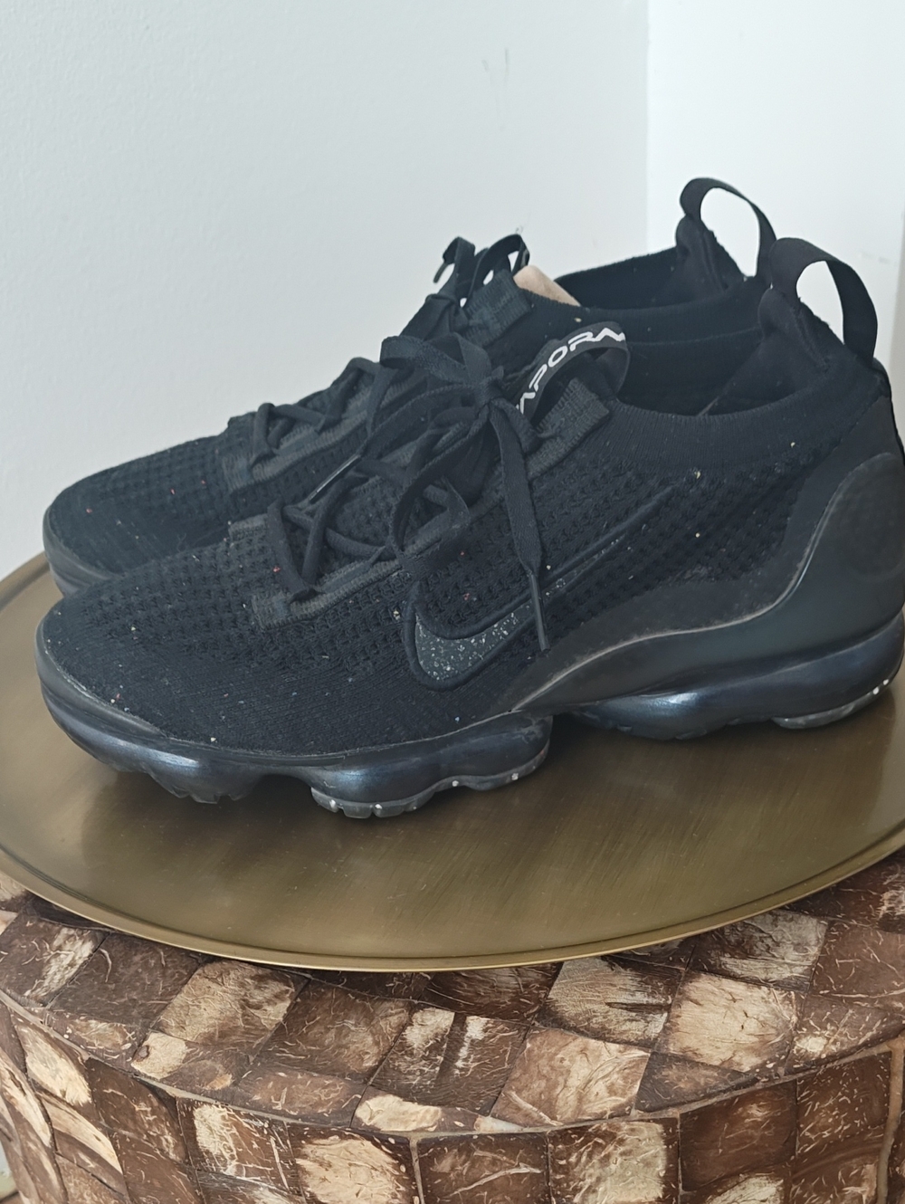 W Nike Air VaporMax 2021 Flyknit 'Triple Black' 7.5